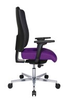Topstar Bürostuhl Sitness Open X (N) Deluxe Alu mit Schiebesitz, OX39WTW2 T330 Stoff lila, Gestell alu