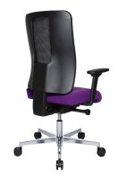 Topstar Bürostuhl Sitness Open X (N) Deluxe Alu mit Schiebesitz, OX39WTW2 T330 Stoff lila, Gestell alu