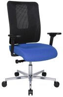 Topstar Bürostuhl Sitness Open X (N) Deluxe Alu mit Schiebesitz, OX39WTW2 T260 Stoff blau, Gestell alu