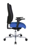 Topstar Bürostuhl Sitness Open X (N) Deluxe Alu mit Schiebesitz, OX39WTW2 T260 Stoff blau, Gestell alu