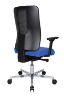 Topstar Bürostuhl Sitness Open X (N) Deluxe Alu mit Schiebesitz, OX39WTW2 T260 Stoff blau, Gestell alu