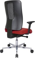 Topstar Bürostuhl Sitness Open X (N) Deluxe Alu mit Schiebesitz, OX39WTW2 T210 Stoff rot, Gestell alu