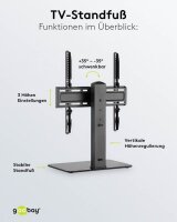 goobay TV-Ständer Basic Fix schwarz
