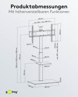 goobay TV-Ständer Basic (Größe L) schwarz