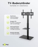 goobay TV-Ständer Basic (Größe L) schwarz
