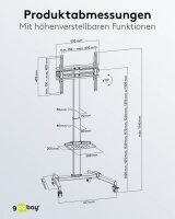 goobay TV-Ständer Basic (Größe L) schwarz