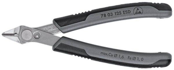 KNIPEX Elektronik-Seitenschneider Super Knips® ESD/54 HRC 78 03 125