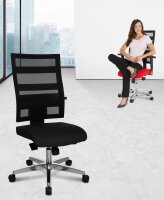 Topstar Bürostuhl X-Pander, 9590T343 Stoff orange, Gestell alu
