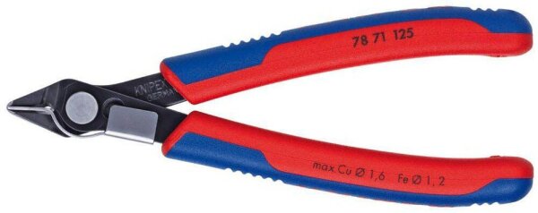 KNIPEX Elektronik-Seitenschneider Super Knips® mit Drahklemme 78 71 125