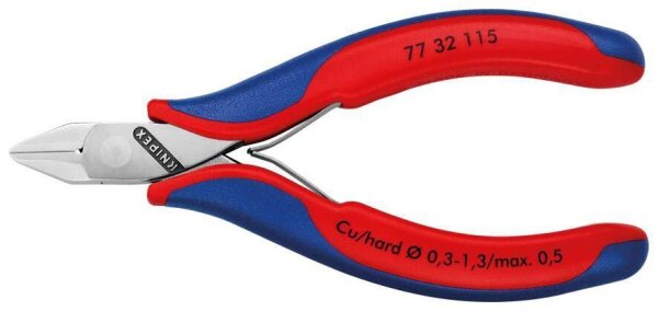 KNIPEX Elektronik-Seitenschneider 77 32 115 kleine Facette