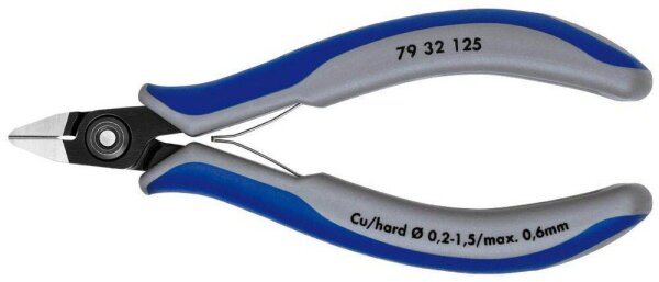 KNIPEX Elektronik-Seitenschneider spitzer Kopf 79 32 125