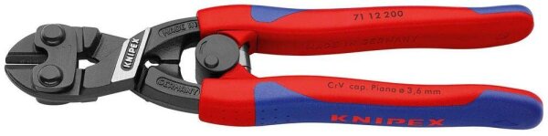 KNIPEX Kompakt-Bolzenschneider CoBolt® inkl. Öffnungsfeder + Verriegelung 71 12 200, Länge: 20,0 cm, 1 St.
