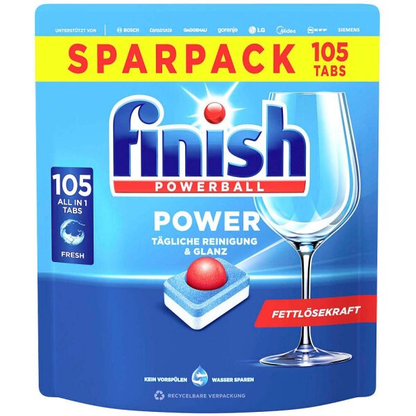 Calgonit finish POWERBALL POWER Spülmaschinentabs 105 St.