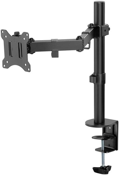 goobay Monitor-Halterung Single Flex 58528 schwarz für 1 Monitor, Tischklemme