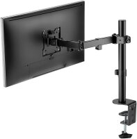 goobay Monitor-Halterung Single Flex 58528 schwarz für 1 Monitor, Tischklemme