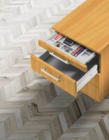 HAMMERBACHER Basic 1606 Rollcontainer buche 4 Auszüge 42,8 x 58,0 x 59,0 cm