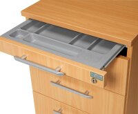 HAMMERBACHER Basic 1606 Rollcontainer buche 4 Auszüge 42,8 x 58,0 x 59,0 cm