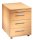 HAMMERBACHER Basic 1606 Rollcontainer buche 4 Auszüge 42,8 x 58,0 x 59,0 cm