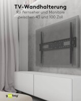 goobay TV-Wandhalterung Pro FIXED (XL) schwarz