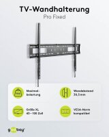 goobay TV-Wandhalterung Pro FIXED (XL) schwarz