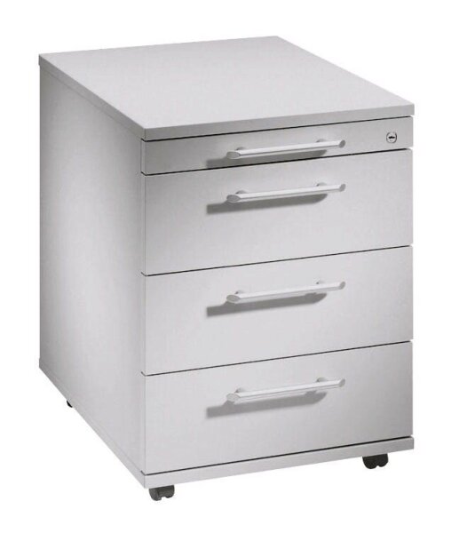 HAMMERBACHER AC30 Rollcontainer lichtgrau 4 Auszüge 42,8 x 58,0 x 59,0 cm