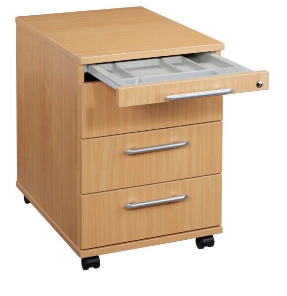 HAMMERBACHER AC30 Rollcontainer buche 4 Auszüge 42,8 x 58,0 x 59,0 cm