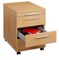 HAMMERBACHER AC30 Rollcontainer buche 4 Auszüge 42,8 x 58,0 x 59,0 cm
