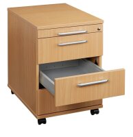 HAMMERBACHER AC30 Rollcontainer buche 4 Auszüge 42,8 x 58,0 x 59,0 cm
