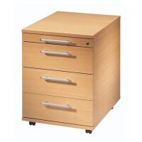 HAMMERBACHER AC30 Rollcontainer buche 4 Auszüge 42,8 x 58,0 x 59,0 cm
