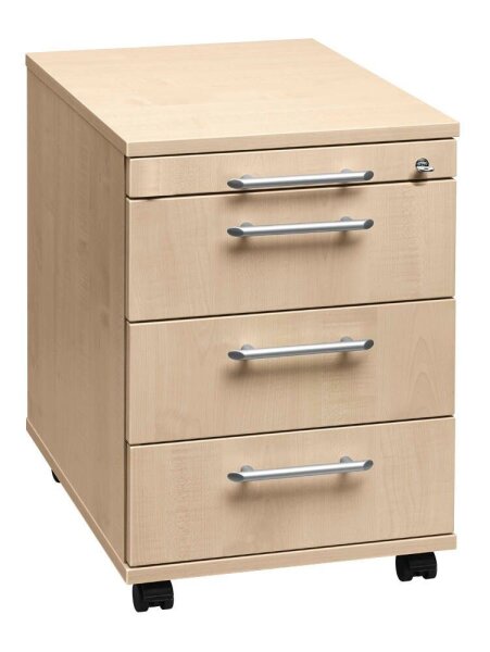 HAMMERBACHER AC30 Rollcontainer ahorn 4 Auszüge 42,8 x 58,0 x 59,0 cm