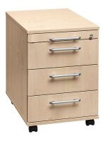HAMMERBACHER AC30 Rollcontainer ahorn 4 Auszüge 42,8...