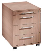 HAMMERBACHER AC30 Rollcontainer nussbaum 4 Auszüge...