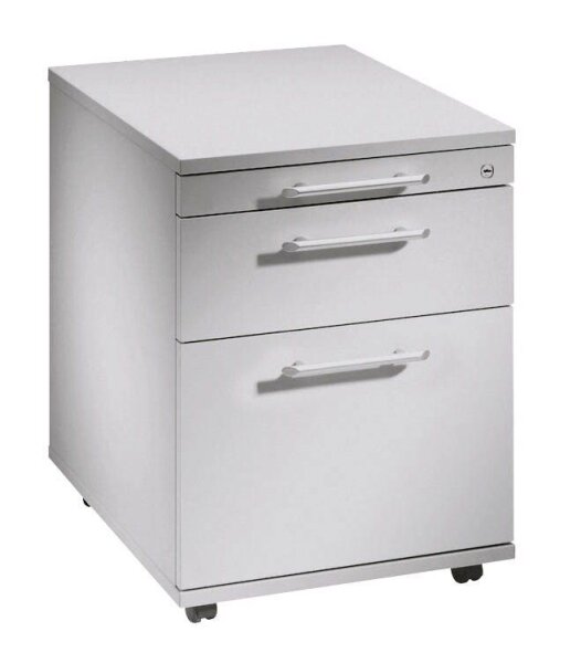 HAMMERBACHER AC20 Rollcontainer lichtgrau 3 Auszüge 42,8 x 58,0 x 59,0 cm