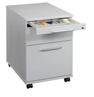 HAMMERBACHER AC20 Rollcontainer lichtgrau 3 Auszüge 42,8 x 58,0 x 59,0 cm