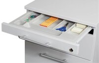 HAMMERBACHER AC20 Rollcontainer lichtgrau 3 Auszüge 42,8 x 58,0 x 59,0 cm