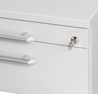 HAMMERBACHER AC20 Rollcontainer lichtgrau 3 Auszüge 42,8 x 58,0 x 59,0 cm