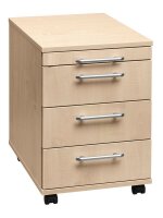 HAMMERBACHER Basic 1606 Rollcontainer ahorn 4...