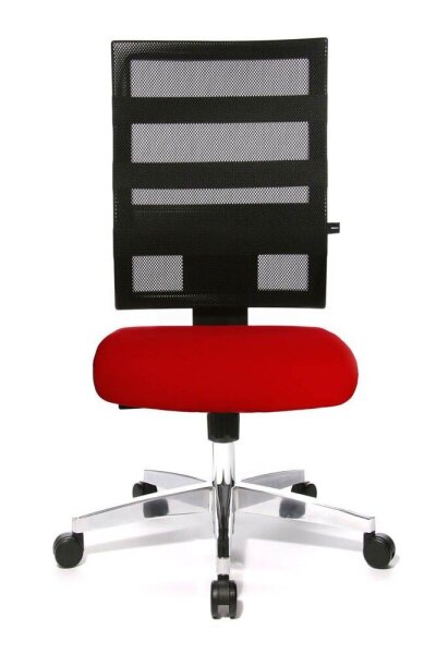 Topstar Bürostuhl X-Pander, 9590T310 Stoff rot, Gestell alu