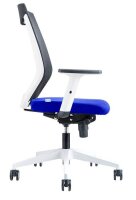 rocada Bürostuhl, 908W-3 Stoff blau, Gestell weiß