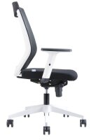 rocada Bürostuhl, 908W-4 Stoff schwarz, Gestell weiß