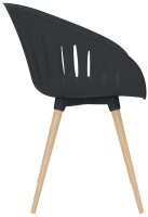 Topstar Schalenstühle T2023 FZ20EIA-2 anthrazit Kunststoff, 2 St.
