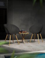Topstar Schalenstühle T2023 FZ20EIA-2 anthrazit Kunststoff, 2 St.