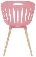 Topstar Schalenstühle T2023 FZ20EIR-2 rose Kunststoff, 2 St.