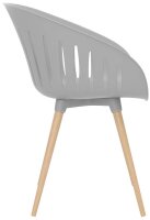 Topstar Schalenstühle T2023 FZ20EIG-2 hellgrau Kunststoff, 2 St.