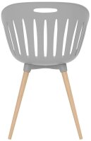 Topstar Schalenstühle T2023 FZ20EIG-2 hellgrau Kunststoff, 2 St.