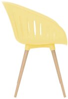 Topstar Schalenstühle T2023 FZ20EIY-2 gelb Kunststoff, 2 St.