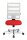 Topstar Bürostuhl X-Pander, 9590T313 Stoff rot, Gestell alu
