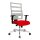 Topstar Bürostuhl X-Pander, 9590T313 Stoff rot, Gestell alu