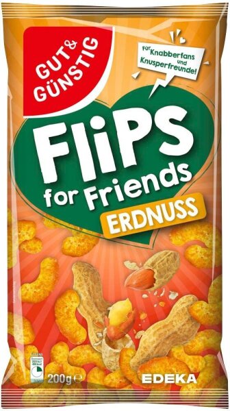 GUT&GÜNSTIG Erdnussflips Chips 200,0 g, 1 St.