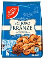 GUT&GÜNSTIG Schokokränze Kekse 250,0 g, 1 St.